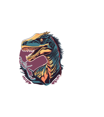 raptor minta fekete pólón