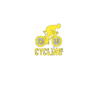 CYCLING minta fekete pólón