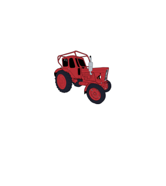 Traktor  minta királykék pólón