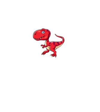 Dinoszaurusz  minta szürke pólón