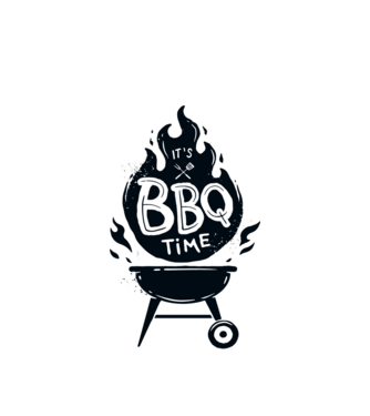 Grill  minta fehér pólón