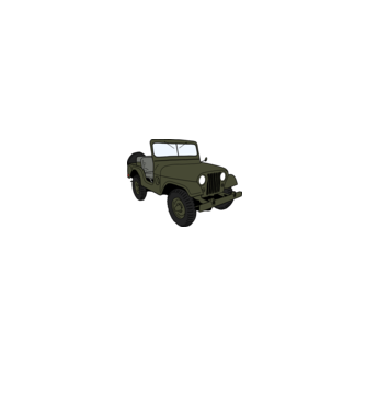 Jeep minta fehér pólón