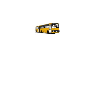 Busz minta fehér pólón