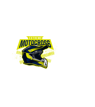 motocross minta fehér pólón