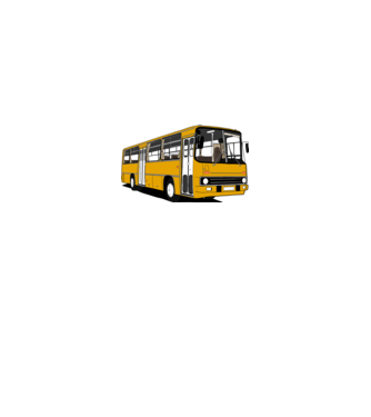 Busz minta királykék pólón