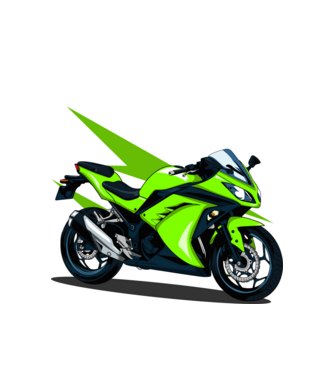 Sport motor  minta fehér pólón