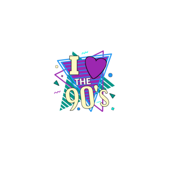 90s disco minta fehér/piros pólón