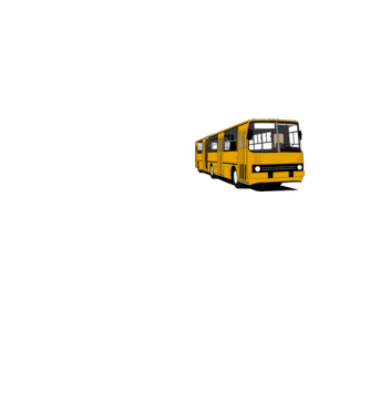 Busz minta neonsárga pólón