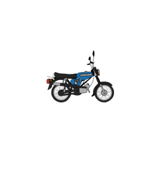 Simson minta fehér pólón