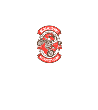 motocross minta szürke pólón