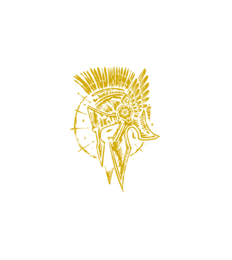 spartan minta fehér pólón