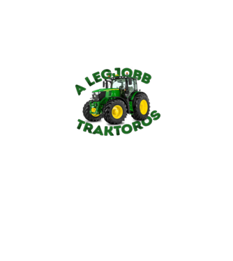 A Legjobb traktoros  minta fehér pólón