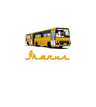 Busz minta fehér pólón