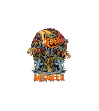 halloween minta fehér pólón