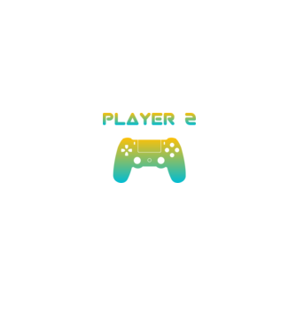 PLAYER 2 minta fekete pólón