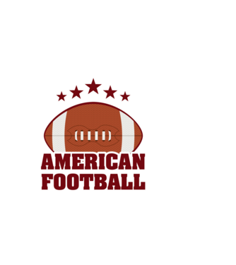 American football minta fekete pólón