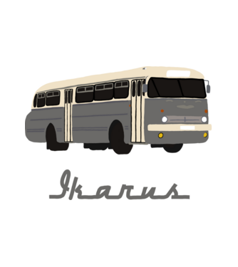 Ikarus  minta fehér pólón