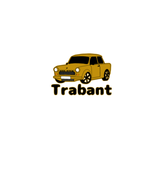 Trabant minta fekete pólón