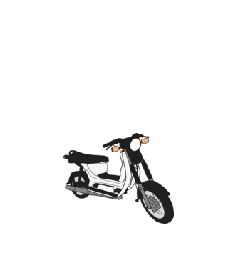 Simson sr50 minta fehér pólón