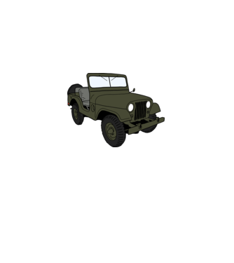 Jeep minta fehér pólón