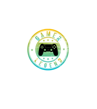 gamer legend minta fekete pólón