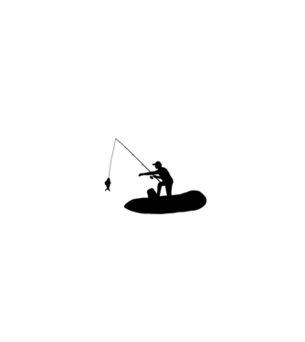 Horgász legenda  minta fehér pólón