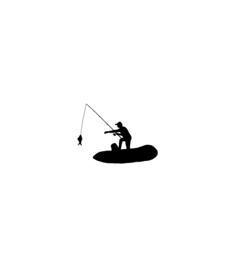 Horgász legenda  minta fehér pólón