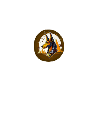 anubis minta szürke pólón