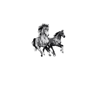 Horse minta fekete pólón