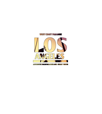 los angeles  minta fekete pólón