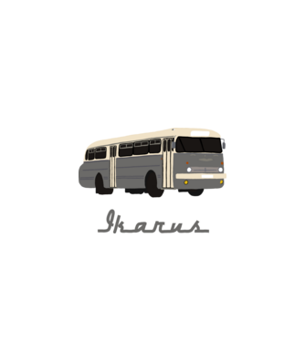 Ikarus  minta fekete pólón