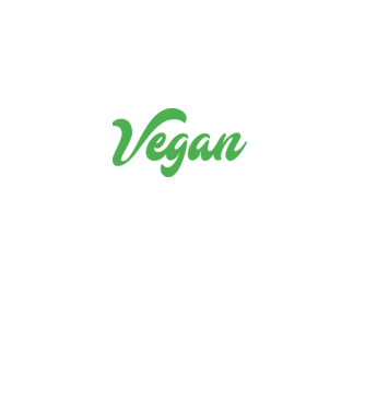 Vegan minta fekete pólón