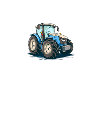 Traktor  minta fehér pólón