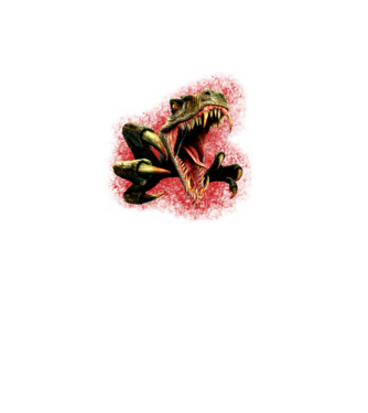 t-rex minta fekete pólón
