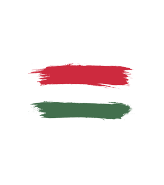 Magyar zászló minta fehér pólón