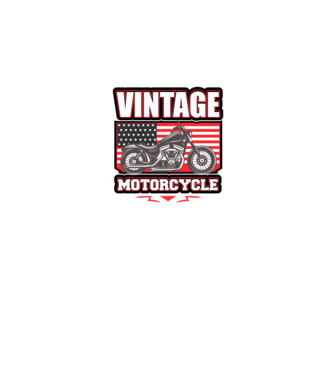 Motorcycle minta fehér pólón
