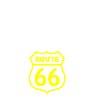 route 66 minta fehér pólón