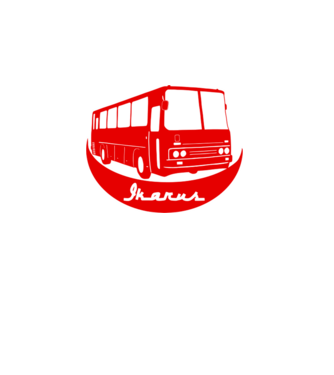 busz  színezhető minta fekete pólón