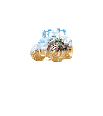 Traktor  minta fekete pólón