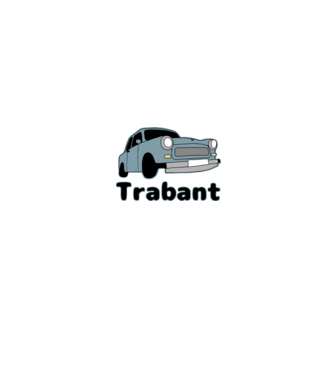Trabant minta fehér pólón