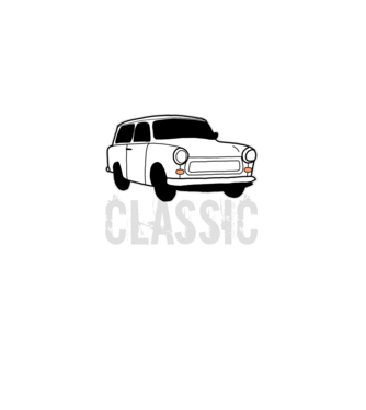 Trabant minta fehér pólón