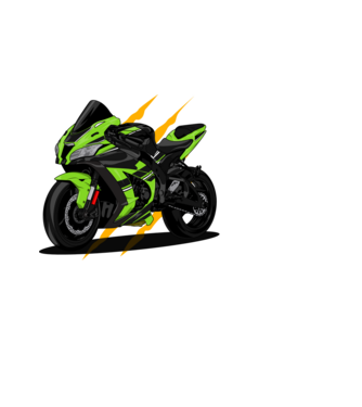Sport motor  minta fehér pólón