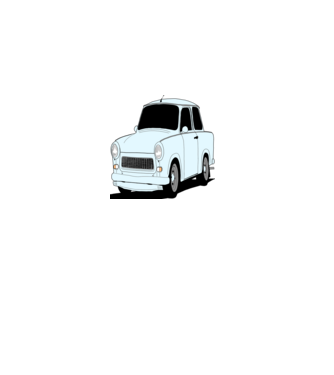 Trabant minta fehér pólón