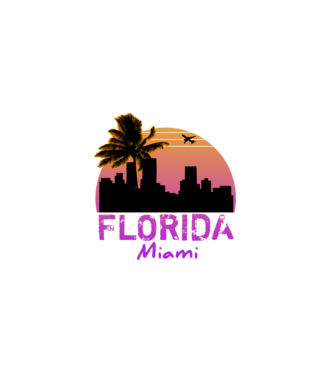 Florida Miami minta fehér pólón