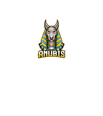 anubis minta homokszín pólón
