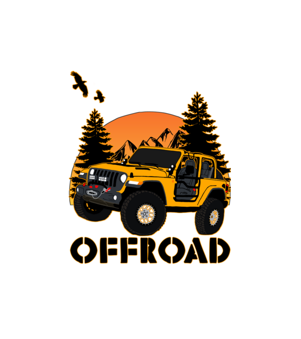 Jeep minta fehér pólón