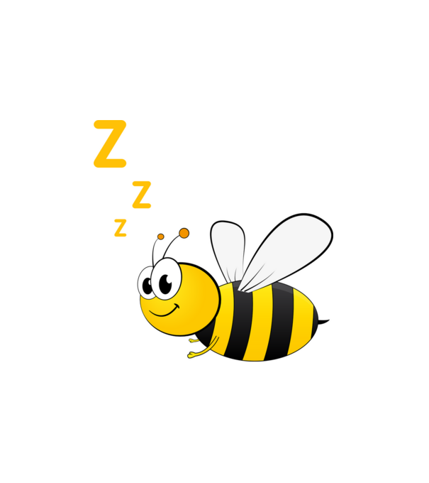 Bee minta fehér pólón