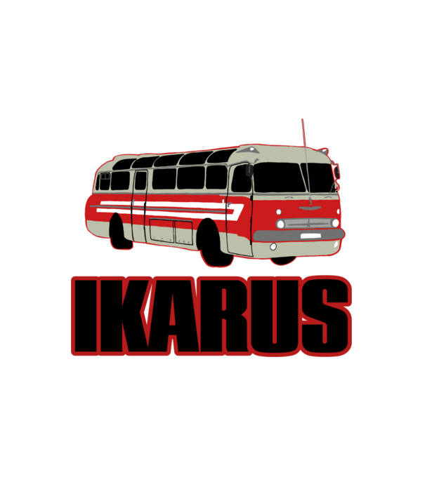 Ikarus minta fehér pólón