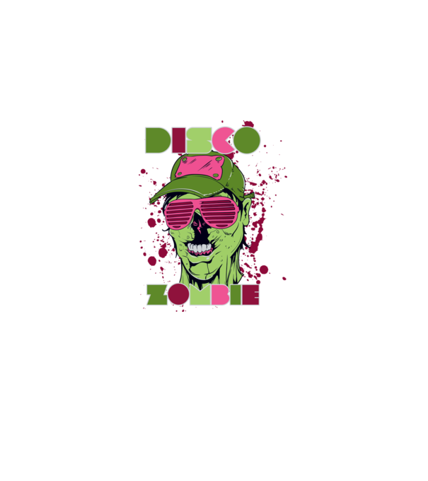 Zombie minta fekete pólón