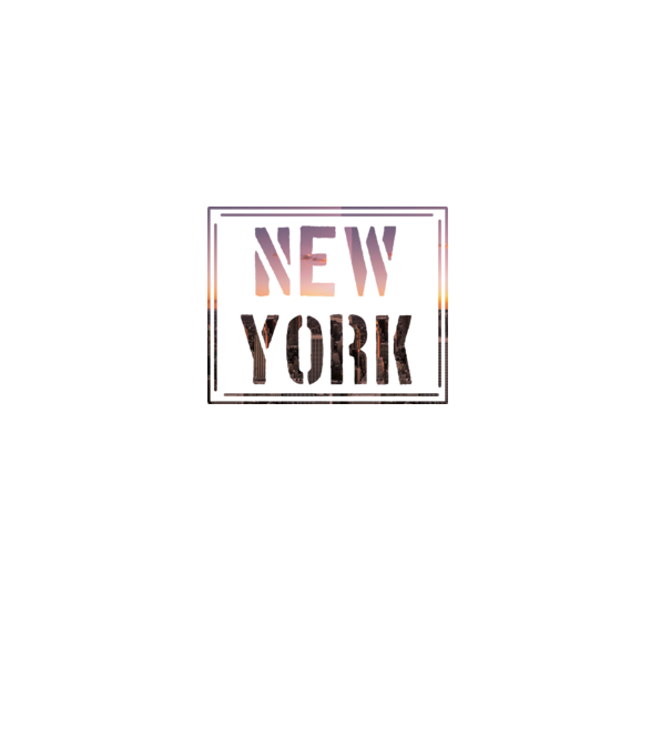 NEW York minta fekete pólón
